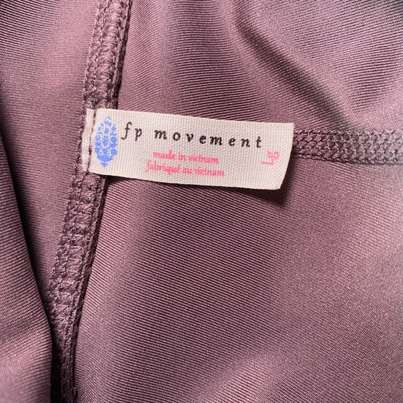 Free People Movement Cropped Capri Leggings Brown Large - Picture 8 of 10